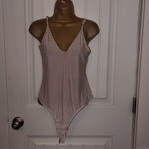 Striped bodysuit